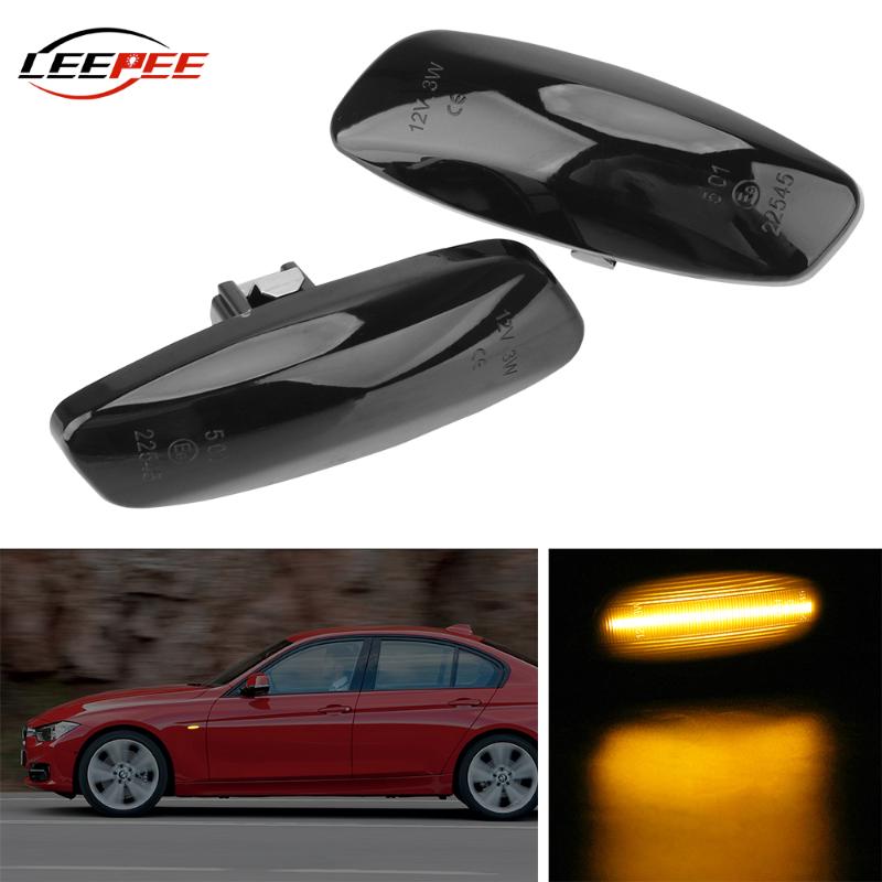 

LEEPEE LED Side Marker Light For 207 308 3008 5008 RCZ Partner C3 C4 C5 DS3 DS4 Turn Signal Lamp Car Accessories, As pic