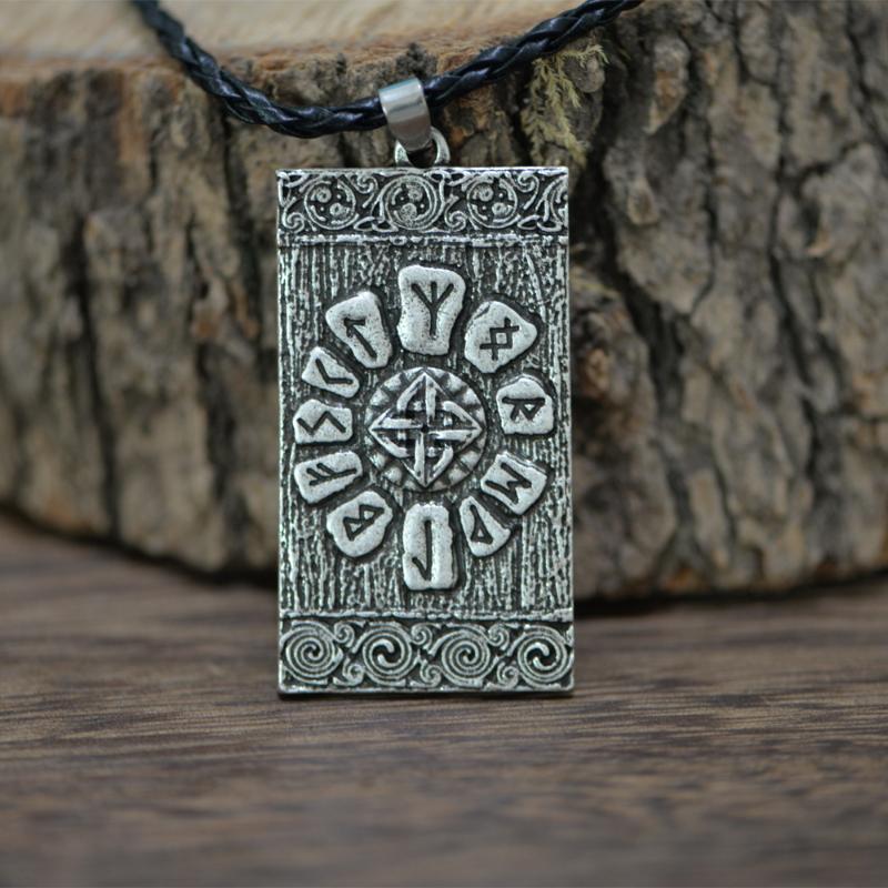 

LANGHONG 1pcs Norse Viking Necklace Viking Knot Original Amulet Pendant Necklace Talisman