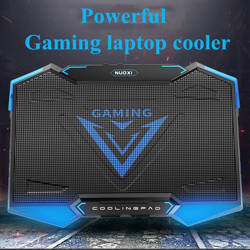 

Powerful 18 Inch Gaming Laptop Cooler 5 Fan Led Screen 2 USB Laptop Cooling Pad with Stand for Professonal Gaming Gamer