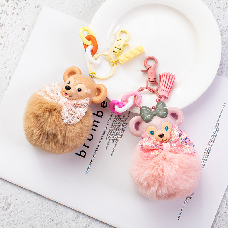 

Creative cute star Delu Stella ballet doll car ornaments couple bag pendant