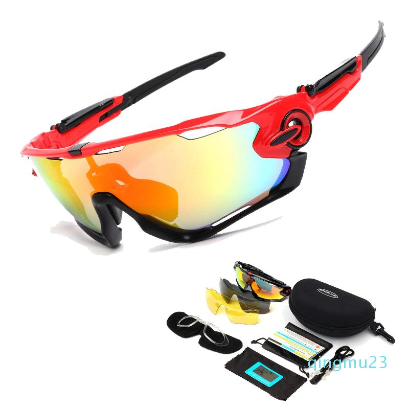 

Luxary-Outdoor Riding Glasses Polarized Sunglasses Goggles Windproof Interchangeable Lenses Cycling Eyewear Outdoor Sports Cycling Glasses
