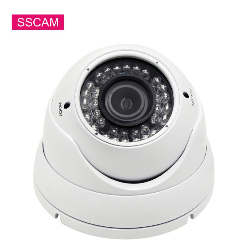 

5MP AHD Varifocal Surveillance CCTV Camera 2.8-12mm White Color Home Security Vandalproof Infrared Dome Camera 30M IR Distance