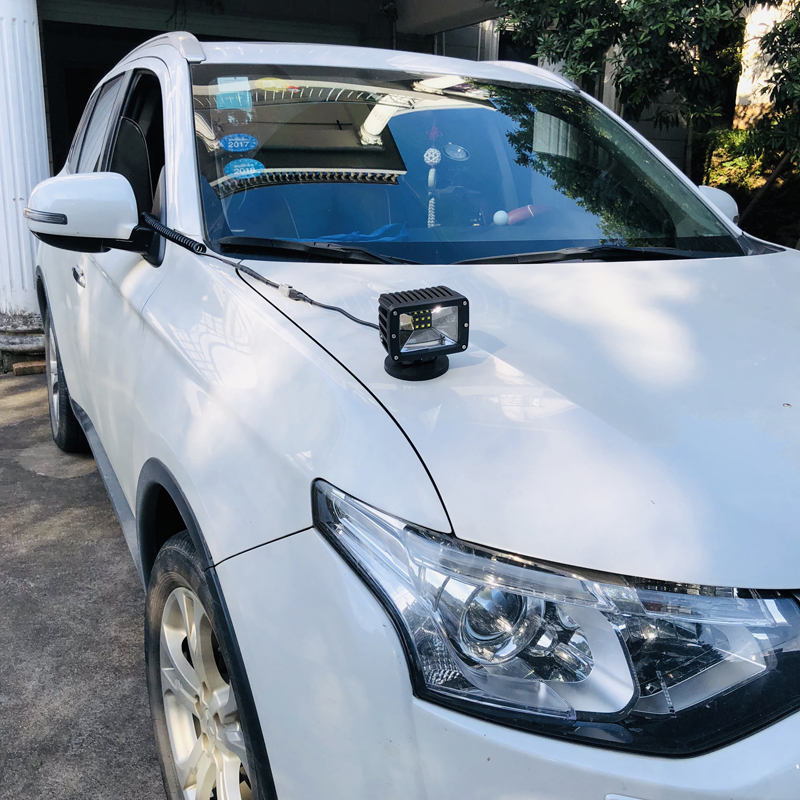 

Led portable Car headlamp Magnet base Car truck driving headlight 4x4 fog light Offroad ATV SUV Boat Trailer RV Van work light