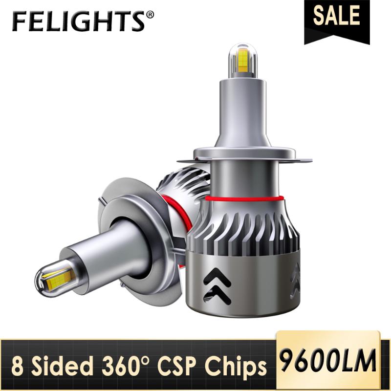 

h 7 led car light h1 h3 csp bulb 3 9005 4 9006 super headlight auto lamp h8 h9 h11 9600lm ampoule led 12v voiture