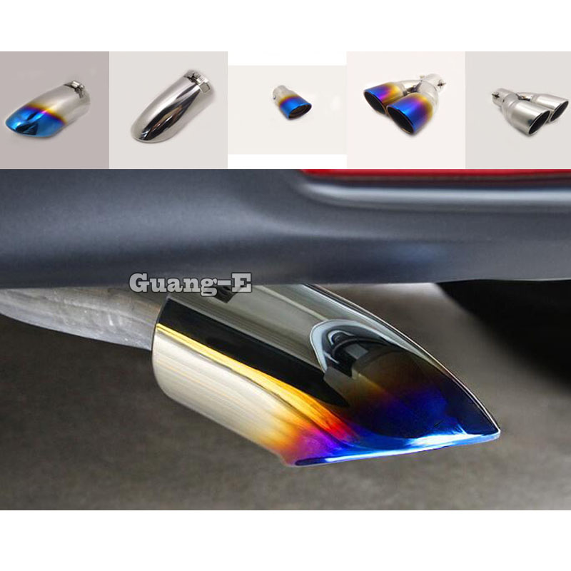 

For Kicks 2020 2020 Car Body Protect Cover Stainless Steel Muffler Pipe Outlet Dedicate Exhaust Tip Tail 1pcs
