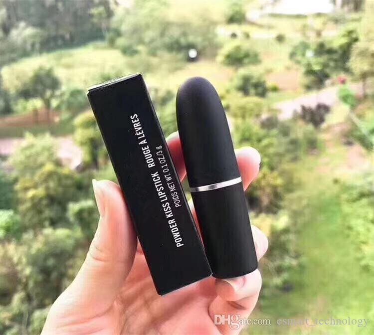 

Cosmetics-M Powder Kiss Matte Lipstick 6 Colors rouge a levre Lip Gloss Purple Lipsticks Devoted to Chili Lipgloss