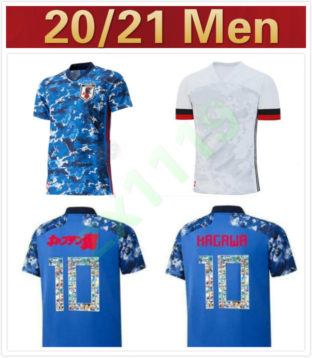 

2020 Japan National Team OKAZAKI KAGAWA Mens Soccer Jerseys New HONDA HASEBE NAGATOMO Home Blue Away White Football Shirts Uniforms