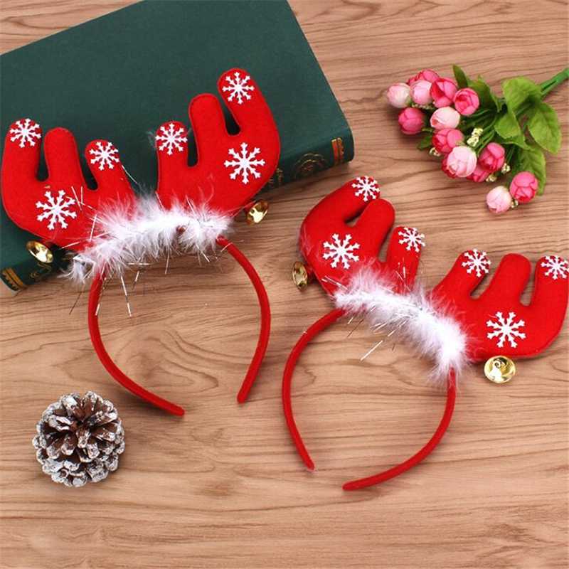 

Christmas Party Decoration Cosplay Elk Antlers Headband Santa Claus Headband Adult Children Reindeer Ornaments