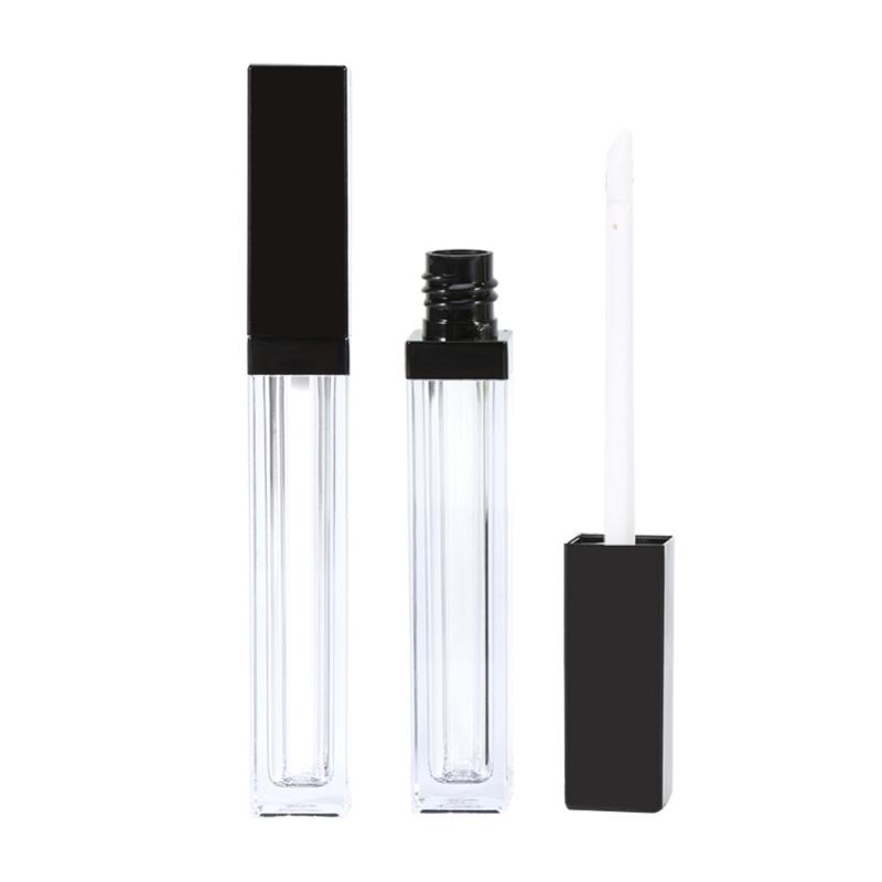 

6ml Lip Gloss Plastic Containers Square Empty Lip gloss Tubes Clear Liquid Tube Lipgloss Refillable Bottles Containers