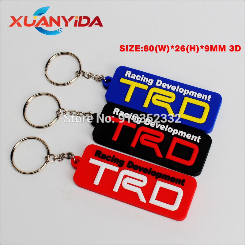 

Universal 3D Rubber Motorcycle keychain kering double side Car accessories soft Rubber keychains for wholesale