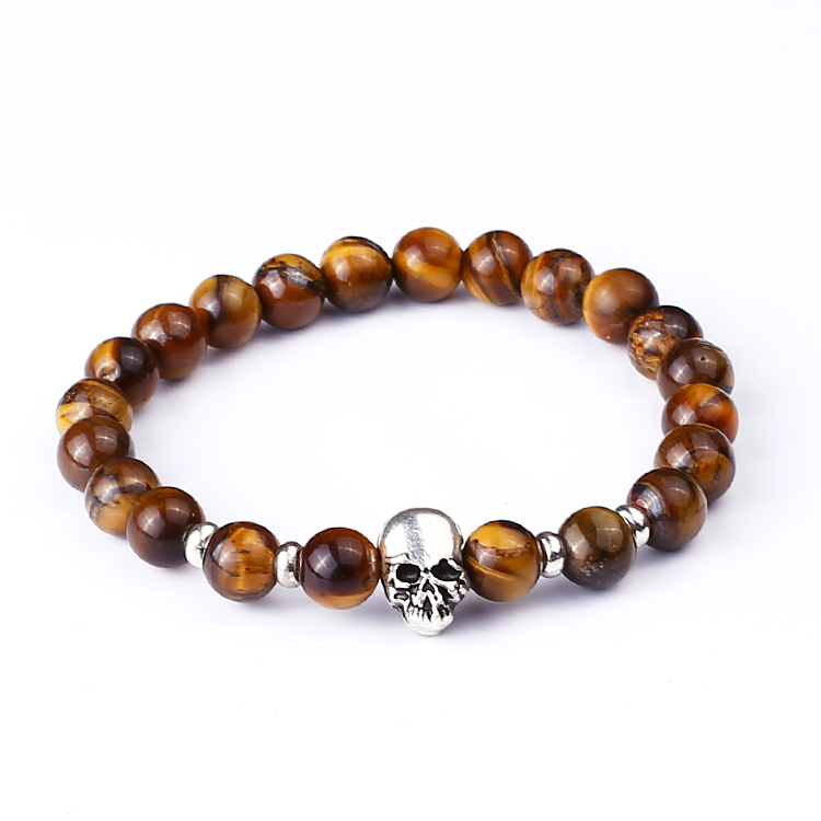 

Tiger eye stone bracelets Bangles bijoux pulseras Beads Chain Natural Stone Bracelets for Women Men Jewelry gift