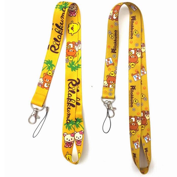 

Cartoon Rilakkuma Lanyard Rilakkuma Key Lanyards Id Badge Holder Keychain Straps For Mobile Phone Fast Shipping