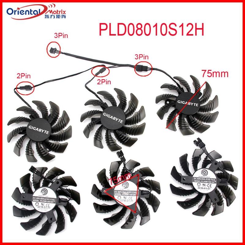 

Free Shipping T128010SM PLD08010S12H 12V 0.20A 75mm Fan 40*40*40mm For Gigabyte GTX 970 GV-N970WF3-4GD Graphics Card Cooling Fan