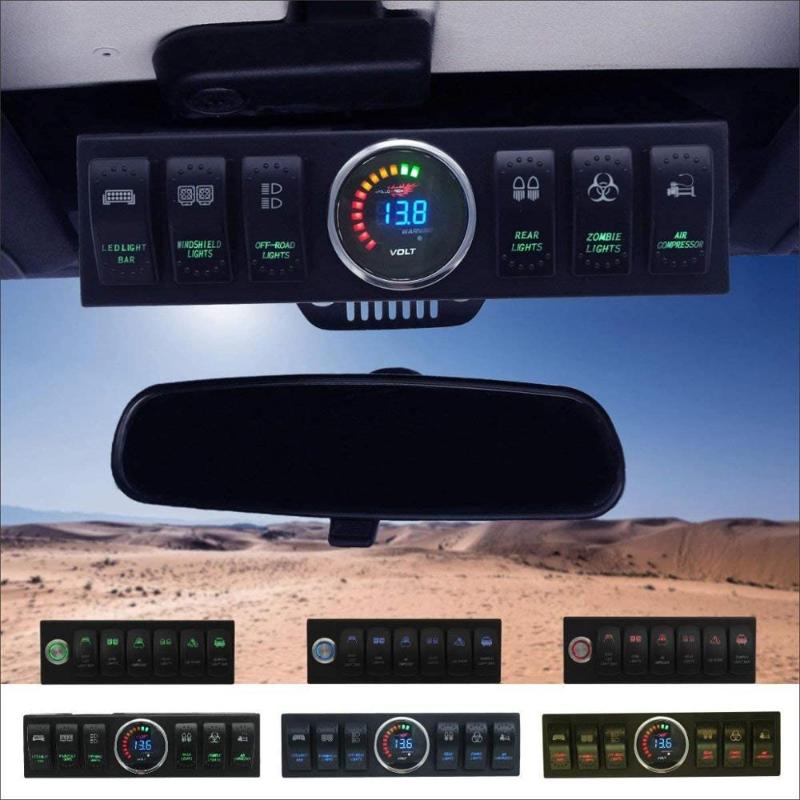 

Wrangler JK & JKU 2009-2020 Overhead 6-Switch /Panel with Control and Source System car