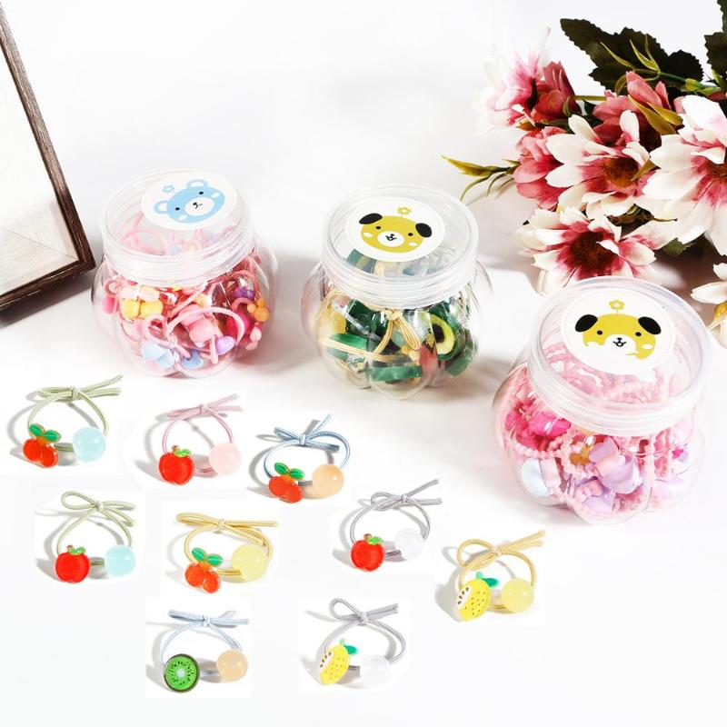 

10-15pcs/lots New Arrival Fashion Hair Rope Cartoon Fruit Pattern Elastic Rubber Bands Women Girls Headwear Hair Accessories