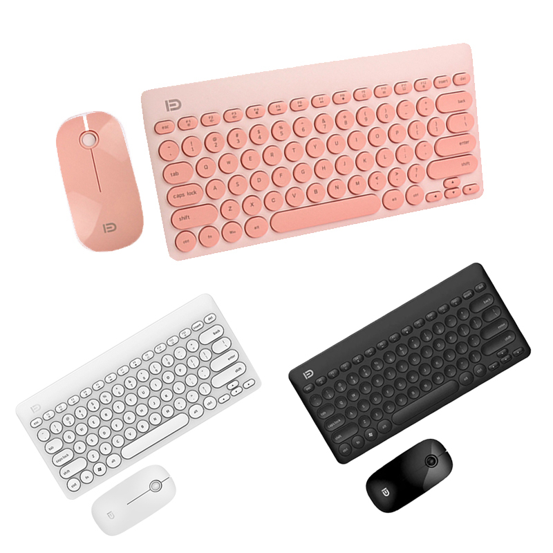 

2.4G Wireless Keyboard and Mouse Mini Multimedia Keyboard Mouse Combo Set For Notebook Laptop Mac Desktop PC TV Office Supplies
