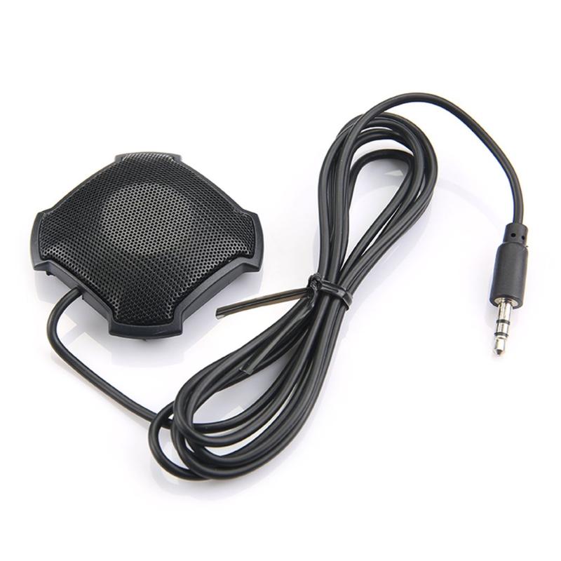 

Omnidirectional Pickup Mic with 3.5mm Audio Jack Condenser Conference Microphone for Skype VOIP Call Voice Chat Wired Black