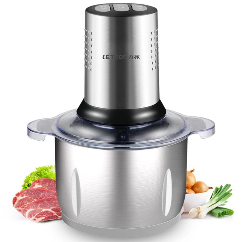 

3L 304 stainless steel household meat grinder electric automatic high quality shredder vegetable pepper processor