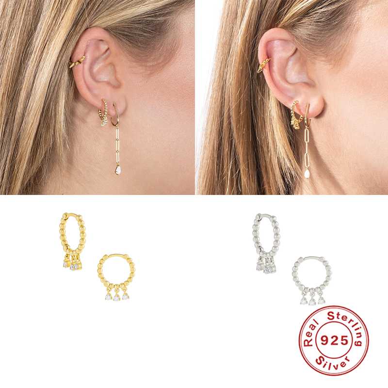 

Fashion 925 Sterling Silver Hoop Earrings For Women Earring brinco Starfish Pendant Earrings Fine Jewelry oorbellen Couple Gift