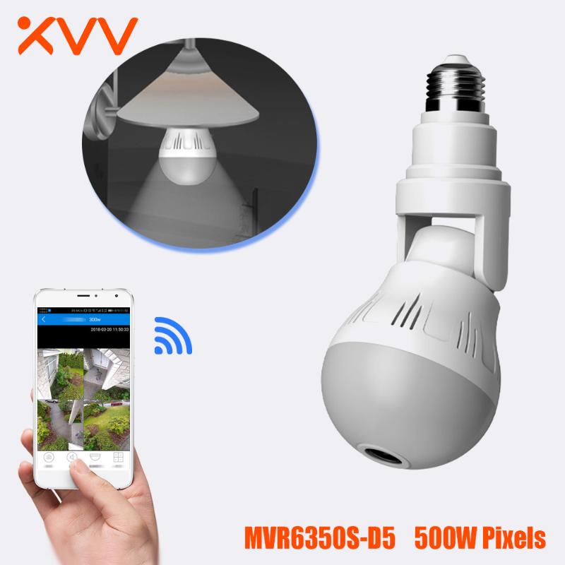 

Xiaovv IP Camera Bulb Lamp Light Wireless 2MP 5MP HD 360° Panoramic Light Home CCTV Security Video Surveillance Wifi Camera