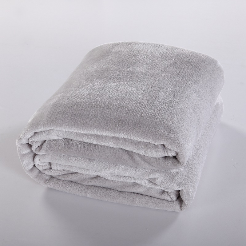 

2020 Pure blanket Coral velvet plain flannel sofa Christmas gift