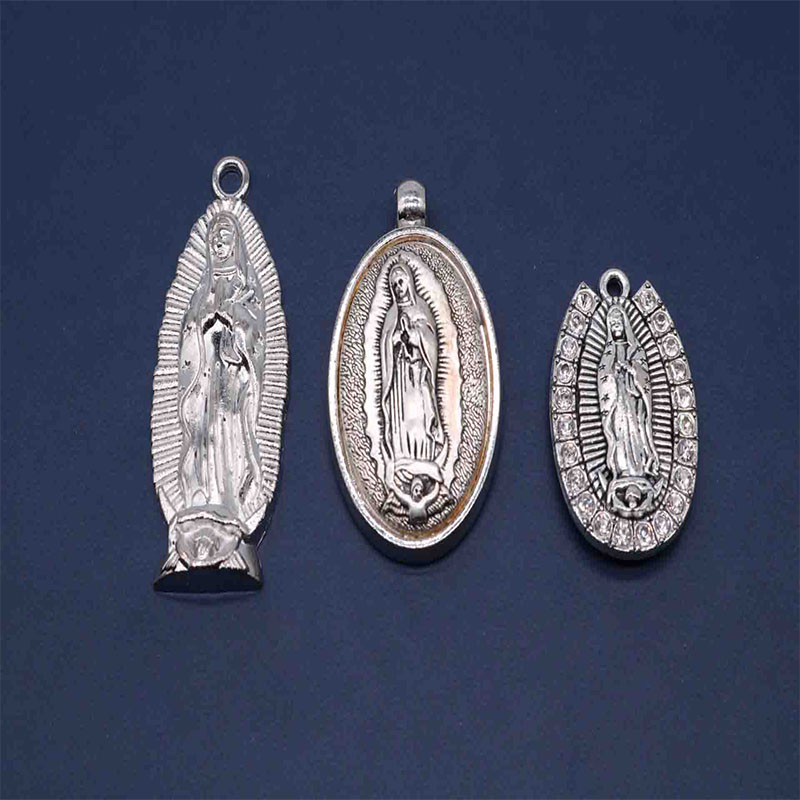 

Religious Virgin Guadalupe Medal Holder, Guadalupe Our Lady Medal
