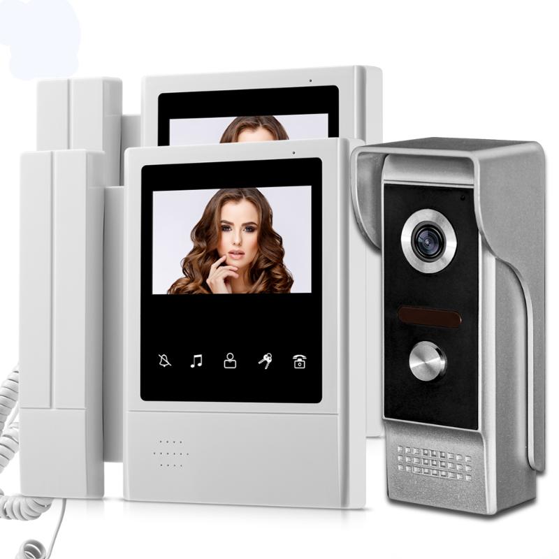 

OBO 4.3" TFT Color Video Door Phone Intercom System Wired Door Bell interphone Screen Monitor for Home Apartment Safe