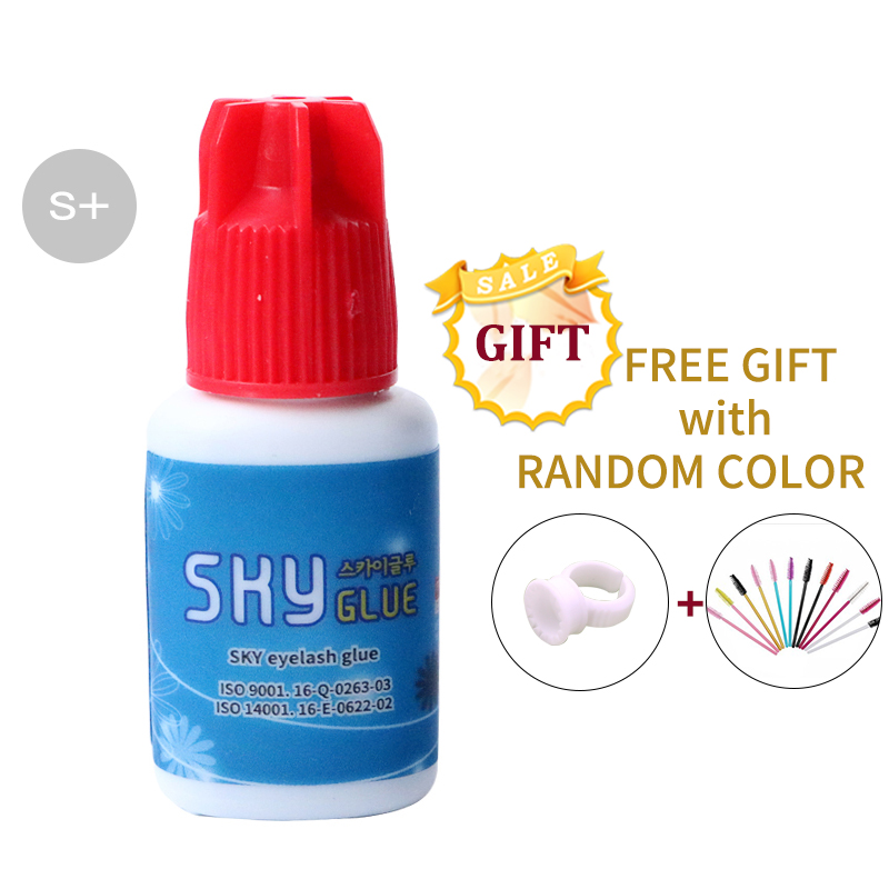 

S+ Eyelash Extension Glue Fast Drying Strongest SKY False Eyelash Extension Glue 7-8 Week Lasting Time Professional Use Only 5ml