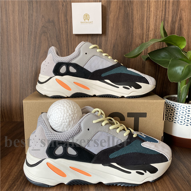 

Top Quality Kanye West Running Shoes 700 Wave Runner Men Women Sport Sneakers Inertia Reflective Tephra Solid Grey Utility Black Vanta Racer, Analog