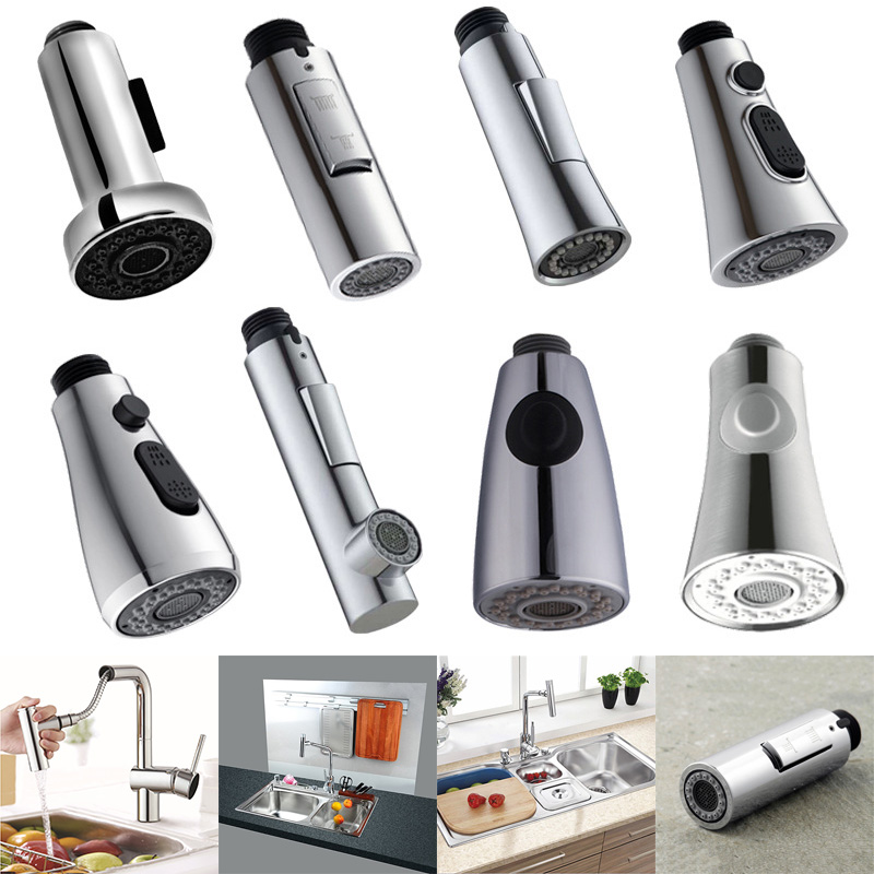 

Kitchen Bathroom Tap Faucet Pull Out Shower Head Water Spray Replacement Head Sprinkler QJS Shop