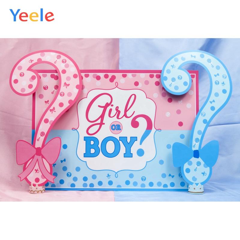 

Yeele Baby shower Backdrop for Photography Boy or Girl Party Background Red or Blue Baby Shower Decor Photocall Studio Props