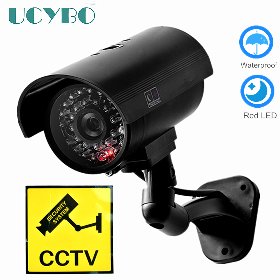 

Dummy camera security CCTV outdoor waterproof Emulational Decoy IR LED wifi Flash Red Led dummy video surveillance Camera