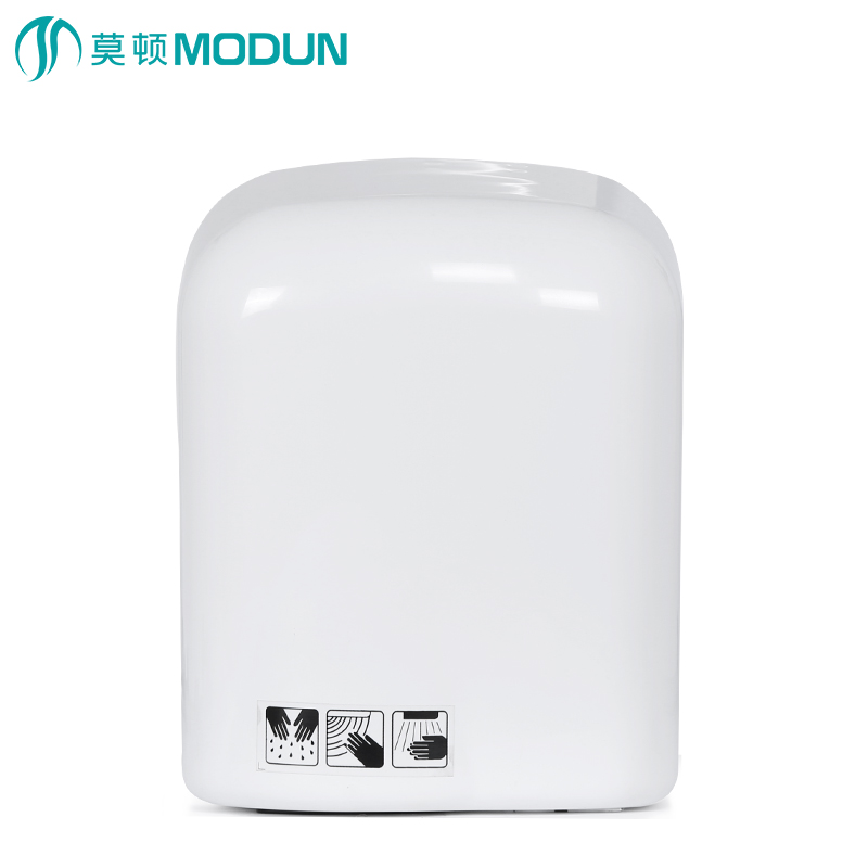 

Home appliance wall mount popular sale white abs infrared sensor 1650W touchless electrical hot cold wind automatic hand dryer