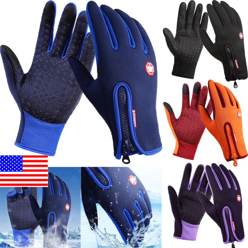 

Waterproof Winter Warm Gloves Windproof Outdoor Gloves Thicken Warm Mittens Touch Screen Unisex Men Cycling Glove