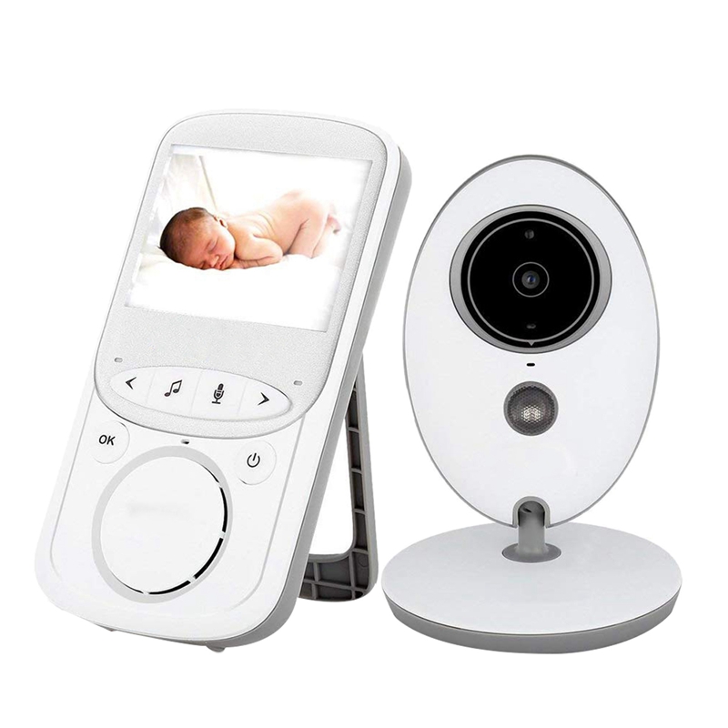 

Wireless Video Baby Monitor with Infrared Camera (2.4 Inch LCD) Two-Way Audio,Temperature Monitoring, Rapid Recharge Technology