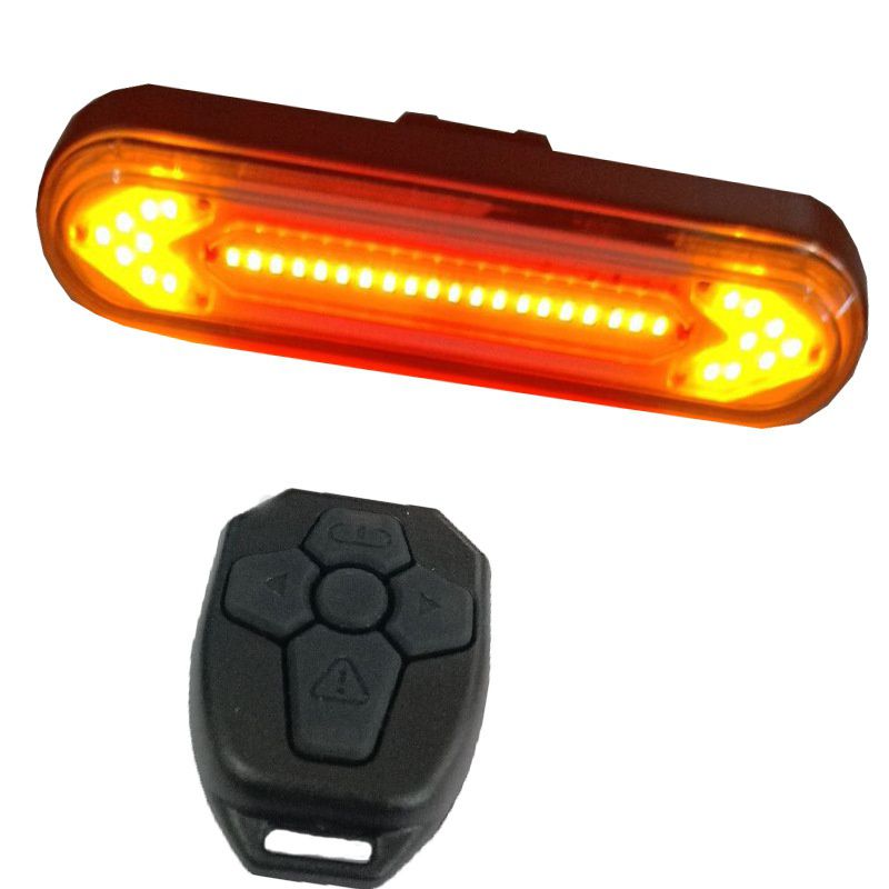 

Bicycle Rear Light LED Wireless Remote Control USB Rechargeable Mountain Bike Tail Turn Signal Warning Light Lighting Tool For N