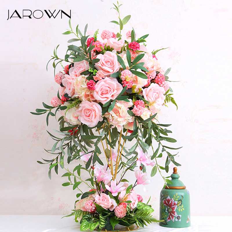 

JAROWN Wrought Iron Bracket Flower Ball Wedding Main table Flower Arrangement Frame Window Display Props Home Decoration