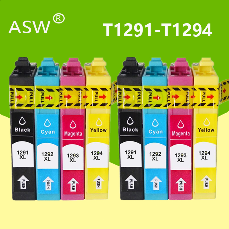 

8Pcs T1291 Refillable Ink Cartridge for B42WD SX435W SX230W SX425W SX435W SX438 SX445W SX525WD SX535WD Printer Cartridge