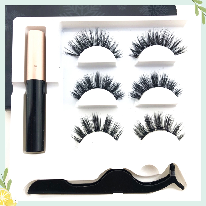 

New Magnet Eyelash Magnetic Liquid Eyeliner Magnetic False Eyelashes Tweezer Set Waterproof Long Lasting Eyelash Extension