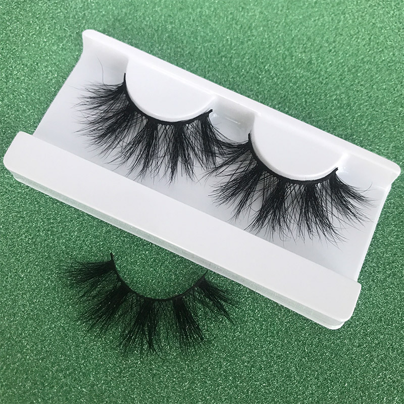 

Mikiwi 25mm Long 3D mink lashes E13 extra length fluffy mink eyelashes Big dramatic volumn eyelashes strip thick false eyelash
