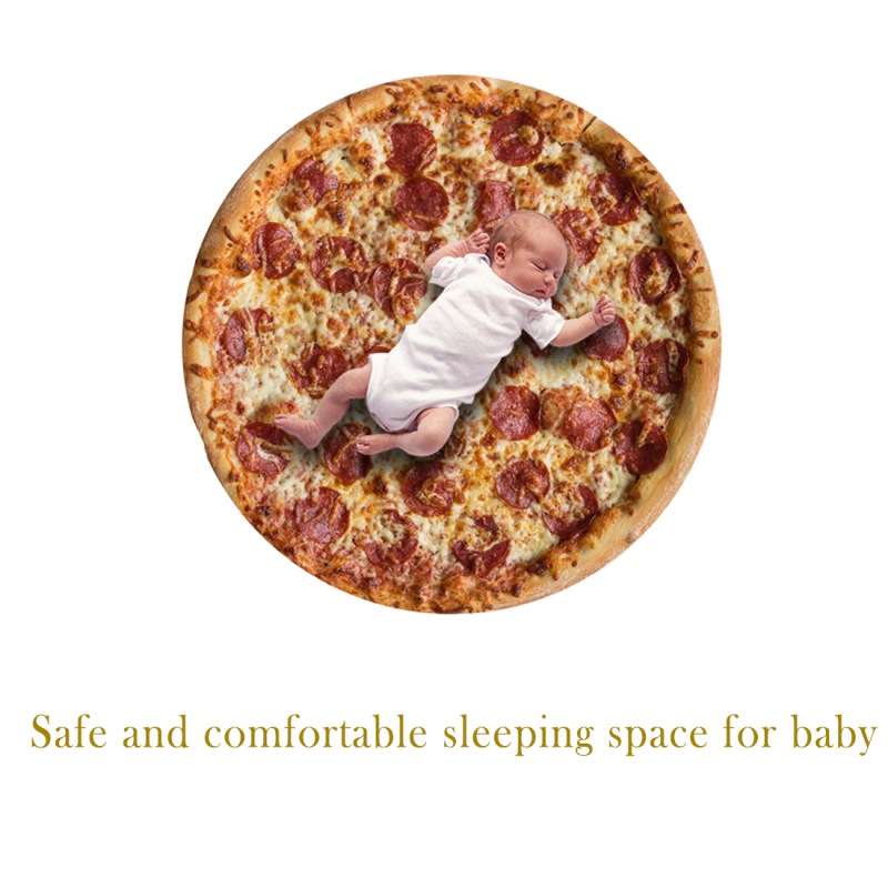 

Funny Pizza Pattern Printed Round Throw Blanket Comfort Creations Blanket For Couch Sofa Or Bed
