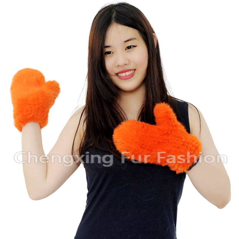 

CX-A-60C Glove Mitten New Fur Design For Winter Genuine Gloves