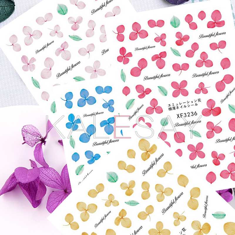 

Fashion Flower Nail Stickers Manicure for Nail Design Art Decals Adhesive Sticker Transfer Foil Charms Wraps Decorations, Xf3236