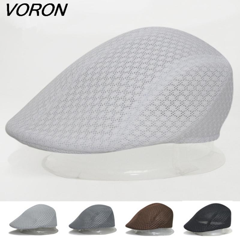 

VORON Ms spring and summer men all outdoor mesh in the sealing air holes summer cool beret han edition sports cap, Black