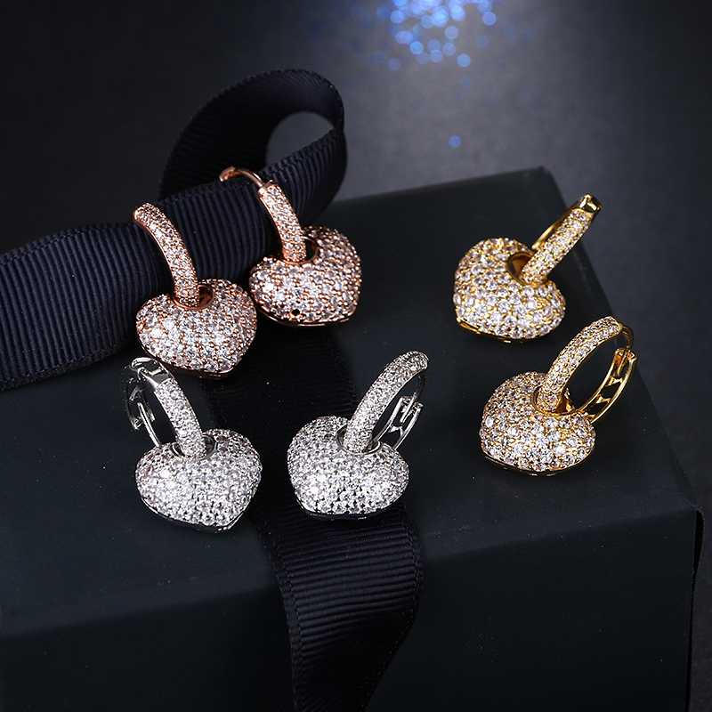 

2020 Z Crystalline Jewelry of the Fashion Emmaya Square Earrings with Stones of Zircon Fashion Cheap Red Earrings