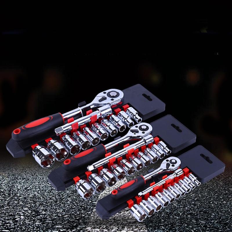 

12 Pcs Automobile Motorcycle Repair Tool Case Ratchet Wrench Kit
