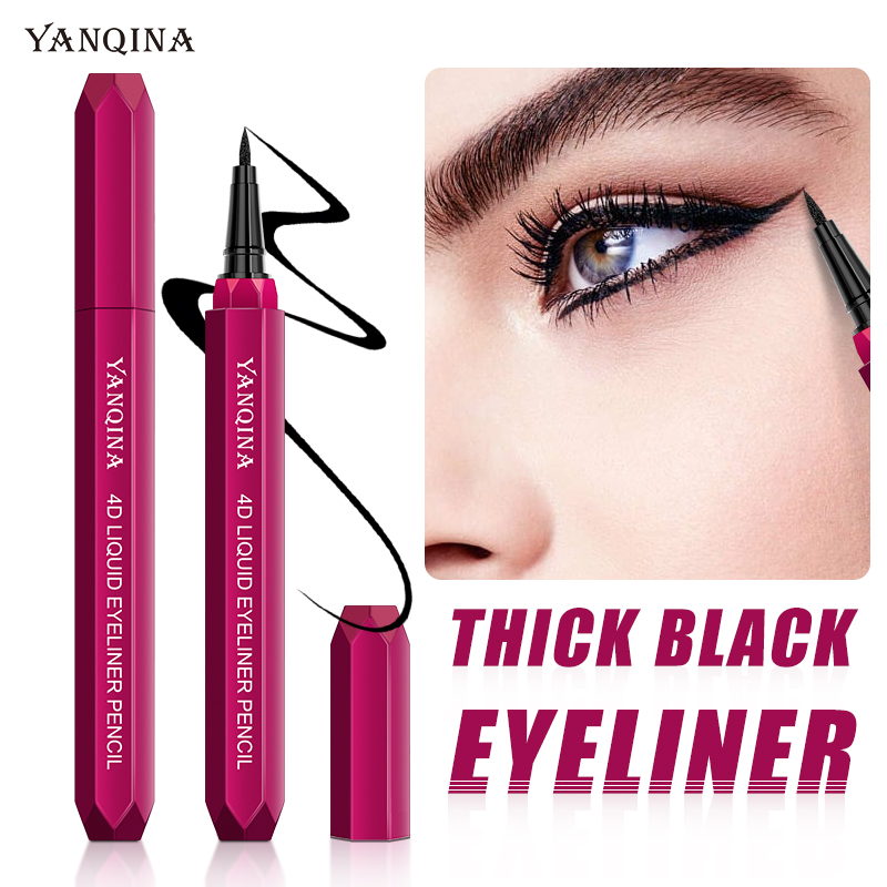 

1 Pcs Liquid Eyeliner Pen Quick-drying Black Waterproof Sweatproof Long Lasting Non-smudge Eyeliner Eye Makeup Cosmetic TSLM1, 01