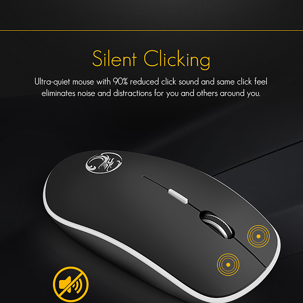 2021 IMice Wireless Mouse Silent Computer Mouse 1600 DPI Ergonomic