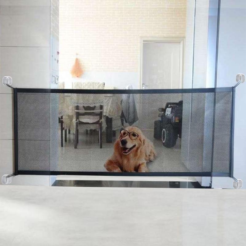 

Indoor and Outdoor Protection Dog Cat Magic-Gate Pet Fences Isolation Net Safe Guard Portable, 110cm