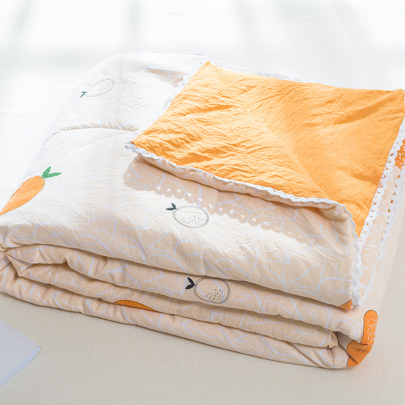 

Comforters & Sets Washed Cotton Summer Quilt Airable Cover Double Machine Washable